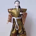 thumbnail image 3 of Jiibva 12inch Japanese Samurai Doll - 31cm Tall Traditional Kimono Ninja Warrior Mini Figures - Art Dolls for Collection & Ornaments, 3 of 5