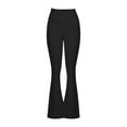 thumbnail image 5 of ClodeEU Women's Stretchy Flare Jeans,Elastic Waist Slimming Fit Denim Pants ,Casual Fashions Pant Black,Womens Plus L, 5 of 5