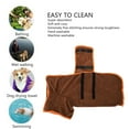 thumbnail image 3 of Albornoz para Perros de Secado Rápido, Toalla Ultraabsorbente, Suave, Gruasa, Marrón, De Baño para Perros Súper Absorbente Conderido Rápido, 3 of 7