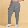 thumbnail image 2 of Plus Size Women's Wide Leg Sweatpants Athletic Yoga Pants with Pockets, 2 of 5