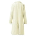 thumbnail image 5 of Outfmvch jackets for women Wool Thin Coat Trench Jacket Ladies Slim Long Overcoat Outwear womens tops cardigan for women White, 5 of 7