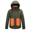 thumbnail image 2 of Penkiiy Heated Jackets for Women Men USB Intelligent Constant Temperature Heated Windproof Plus Size Men And Women Winter 4 Heated Jacket Coat S Army Green, 2 of 4