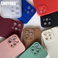 thumbnail image 3 of Funda de teléfono de silicona líquida mate para iPhone 13, 12, 11 Pro Max, Mini, 14, XR, XS Max, X, 8, 7, 6, 6S Plus, SE 2020, Portector de lente, cubierta suave, 3 of 4
