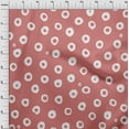 thumbnail image 4 of oneOone Cotton Cambric Dark Peach Orange Fabric Polka Craft Projects Decor Fabric Printed By The Yard 56 Inch Wide-S8, 4 of 6