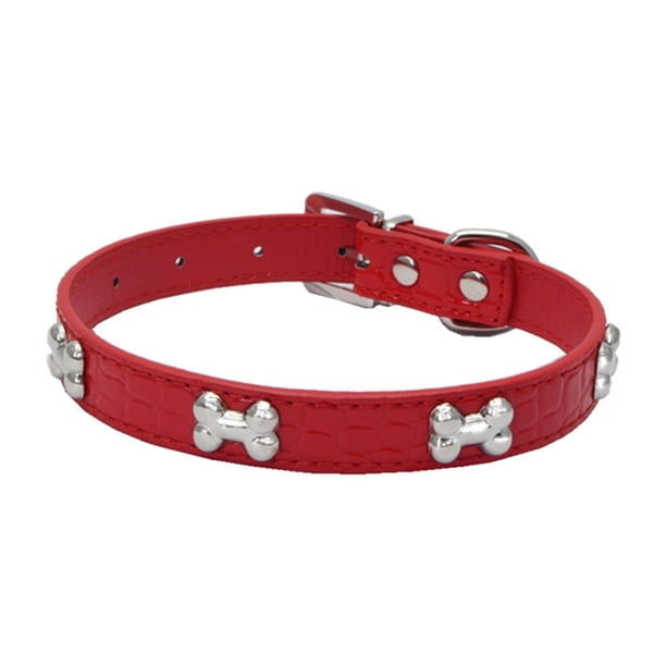 Collar decorativo para perros pequeños y medianos - Material microfibra, ajustable y diseño brillante