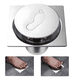 thumbnail image 1 of Baño Cuadrado Coladera Antiolores Coladera Invisible 15x15 Xtellar plateado, 1 of 2