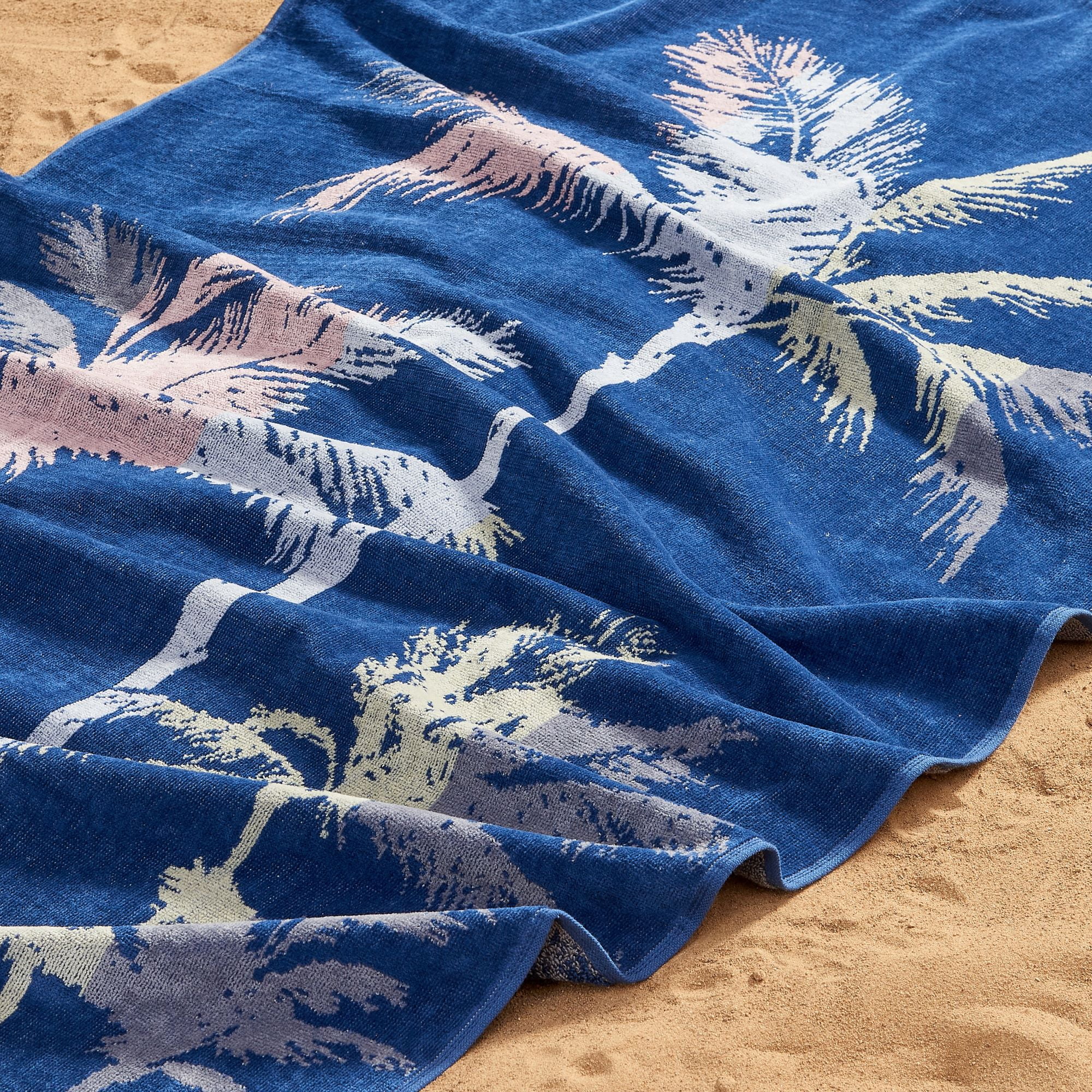 100% Cotton Jacquard 2 Pack 30" x 60" Printed Beach & Pool Towels