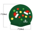 thumbnail image 7 of Water Gear Swim Cap SANTA HAT ORNAMENT, 7 of 7