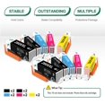 thumbnail image 5 of Greenjob PGI-280 CLI-281 XXL Compatible Ink Cartridge Replacement for Canon 280 281 Work with Pixma TS6320 TS8320 TS6120 TS6220 TS8120 TS8220 TS9120 TS9520 TR7520 TR8520 TS9521C Printer(10Pack), 5 of 7