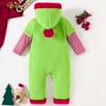 thumbnail image 3 of My First Christmas Infant Baby Girl Boy One Piece Outfit Long Sleeve Hooded Romper Jumpsuit Xmas Clothes, 3 of 9