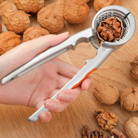 

Ludlz Walnut Shell Opener Portable Anti-splash Open Nuts Aluminum Alloy Nut Sheller Clip Hazelnut Crack Tools Kitchen Accessories