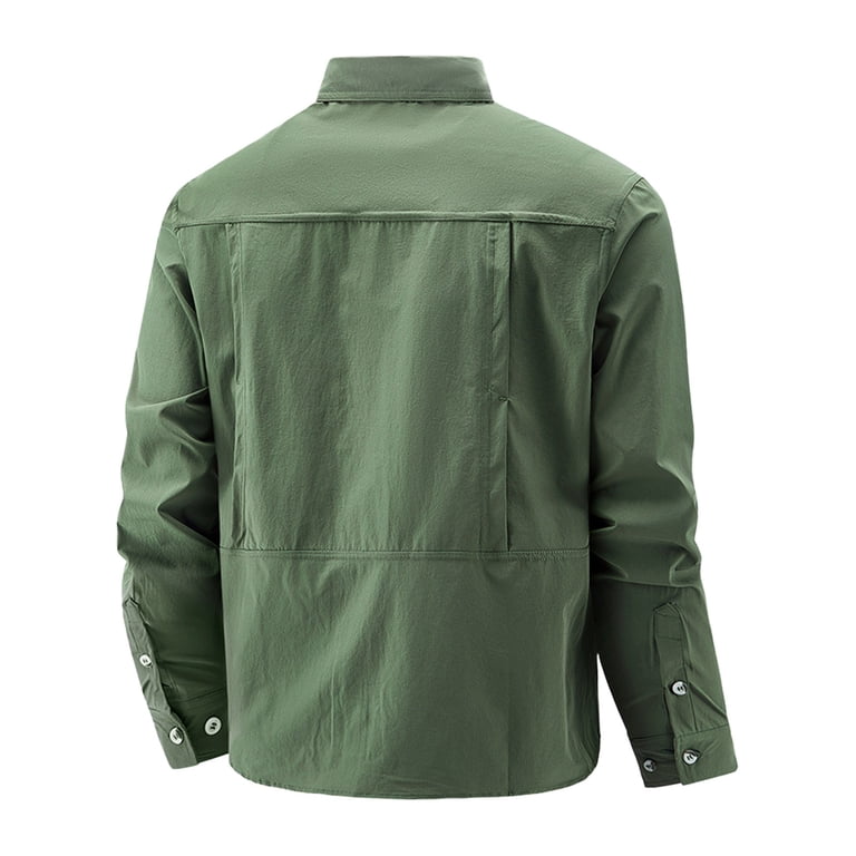 ZVNAΖH Men's Long Sleeve Tactical Shirts, Ripstop Military Work