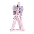 thumbnail image 4 of Adjustable Dogs Walking Harness with Gauze Bow Traction Lead Leash Strap Belt Rope(Pink), 4 of 11