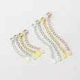 thumbnail image 3 of QQTDFG 925 Sterling Silver Chain Extender w/ Spring Ring Clasp 3cm 5cm A2953-Teardrop, 3cm (1.18")-Silver-20 pieces, 3 of 7