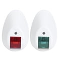 thumbnail image 2 of Luz LED De Navegación De 12V, Resistente Al Agua, Estribos Verdes, Lámpara De Puerto Roja Para Barco Marino, Yate, Carcasa Blanca, 2 of 7