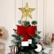 thumbnail image 4 of Adornos navideños, adornos navideños, regalos navideños, adornos navideños largos de terciopelo para árbol de Navidad, adornos navideños para colgar en la ventana, lazo de poliéster., 4 of 6