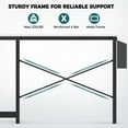 thumbnail image 5 of CONCETTA 49in Reversible L Shaped Computer Desk with Storage, Coner Desk with Wooden Desktop, CPU Stand and Side Bag for Home Office and Gaming, White, 5 of 9