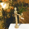 thumbnail image 4 of Dsscvnef Green Solid Wood Flower Pot Flower Holder Wooden Man Model Joint Puppet Desktop Ornaments, 4 of 7