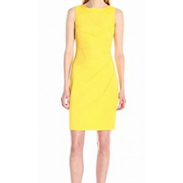 Calvin Klein - Calvin Klein NEW Yellow Womens Size 14W Plus Starburst ...