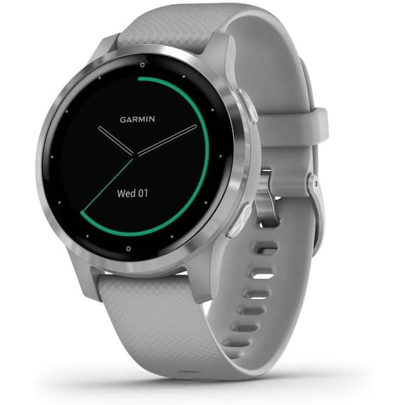 Refurbished (Good) Garmin Vivoactive 4S GPS Watch with Heart Rate Monitor - Silver