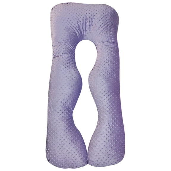 Almohada para maternidad LUNICS Suave Lila Tipo Burbuja 135 cm x 70 cm x 15 cm