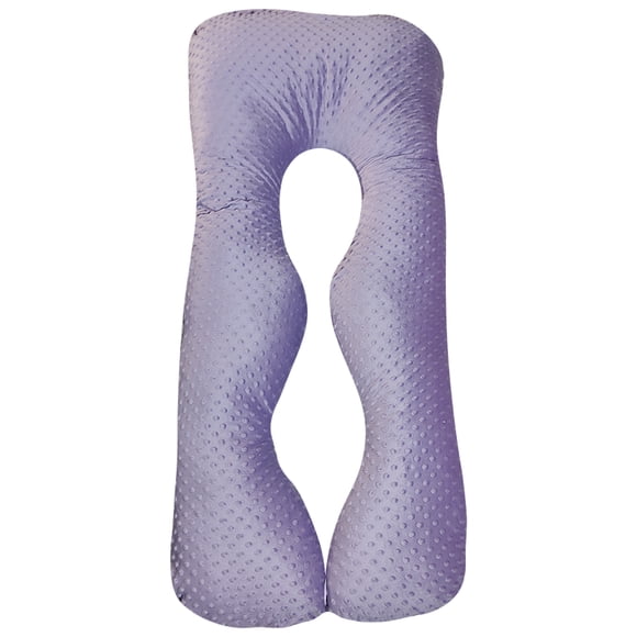 Almohada para maternidad LUNICS Suave Lila Tipo Burbuja 135 cm x 70 cm x 15 cm