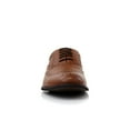 thumbnail image 3 of Ferro Aldo Arthur MFA139001C Mens Wingtip Oxford Spectator Dress Shoes, in Cognac Brown, Men's Size 7, 3 of 8