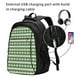 thumbnail image 2 of Fotbe Light Green Squares Mochila con Estampado y Puerto USB para Hombre y Mujer, Mochila Antirrobo, Mochila de Viaje, Mochila Escolar, Mochila Universitaria, 2 of 7