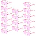 thumbnail image 1 of HSHDLDF 16 Star Rimless Sunglasses Irregular One Piece Colored Party Glasses Transparent Fun sunglasses for Teen Adult, 1 of 7