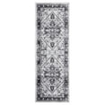 thumbnail image 4 of Yesurprise 1150Gsm 350Gsm Velvet Weight Pearl Velvet Washed Back Folded Printed Area Rugs - Persian Homage Dark Grey - 2x6ft (61x183cm), 4 of 7