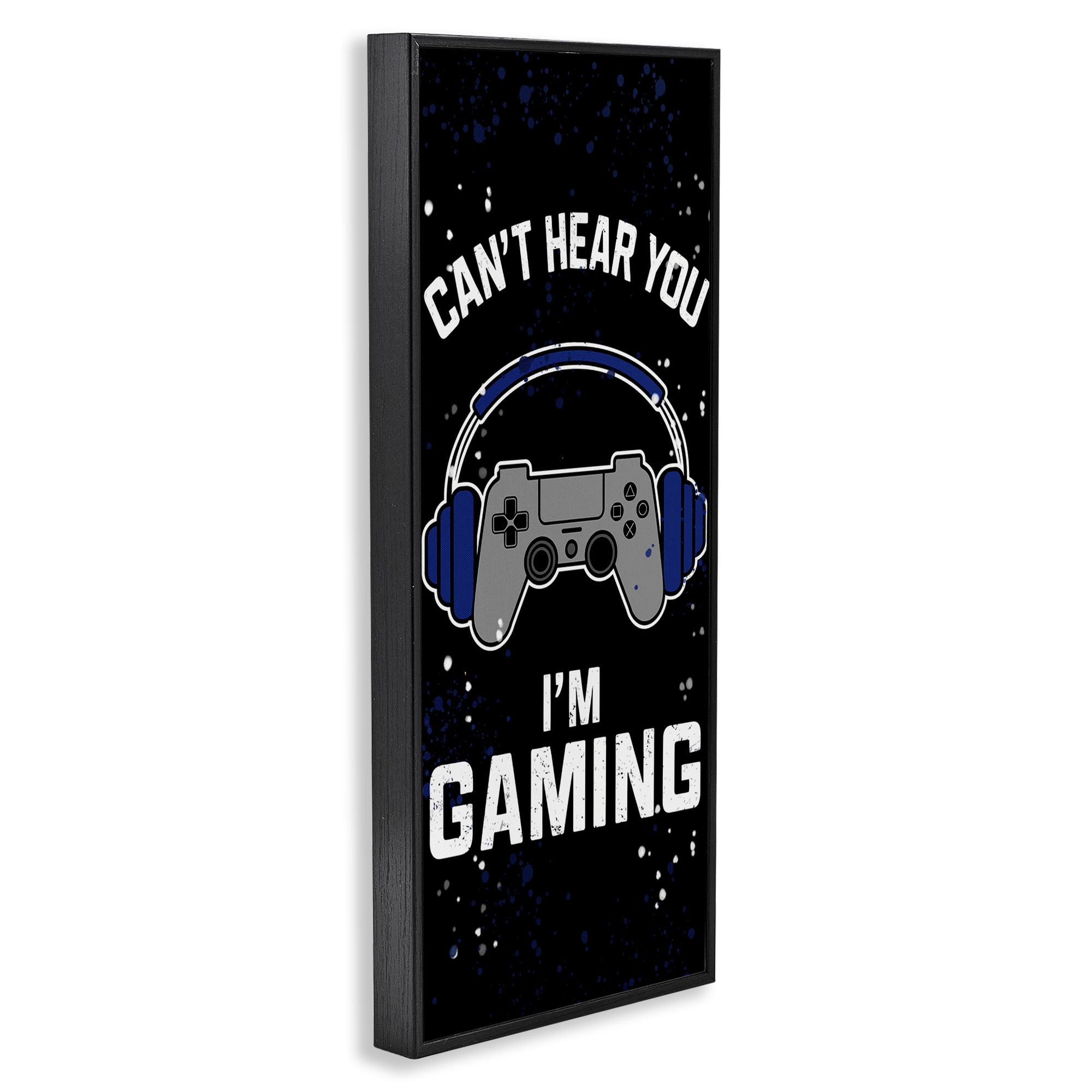 Stupell Industries Can't Hear You Gaming Black Framed Giclee Art, design by Kim Allen