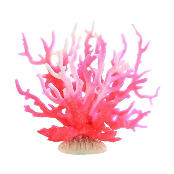 Artificial Aquarium Coral Decor,Plastic Faux Coral Reef Decorative Cute Fish Tank Decorations,Artificial Coral Ornament,Resin Faux White Coral Reef Aquarium Decor for Fish Tank Decoration,Bathroom