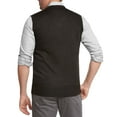 thumbnail image 4 of True Rock Men's Argyle V-Neck Sweater Vest (Black/Red/Gray, X-Large), 4 of 4