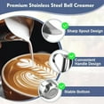 6Pcs Bell Creamers 90Ml/3Oz Mini Creamer Jug