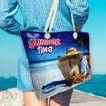 thumbnail image 5 of Flaskamite- Women's Large Zippered Beach Canvas Tote Bag with Matching Coin Pouch, 5 of 7