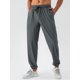 thumbnail image 3 of TRKIYQC Hombres Moda Pantalones Sueltos Color Sólido Ligero Cordón Cintura Elástica Pantalones Primavera Verano Casual Jogger Pantalones Pantalones De Chándal TRKIYQC moda, 3 of 5