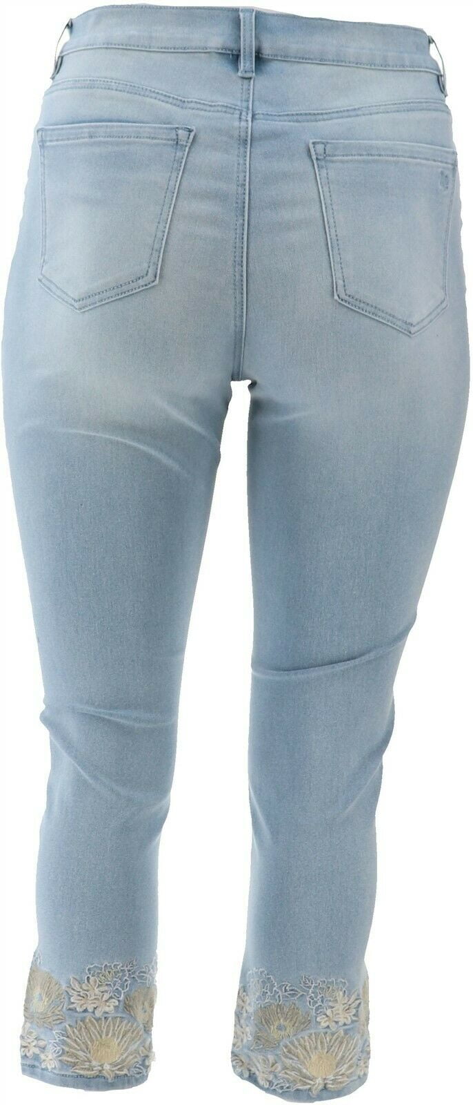 dg2 virtual stretch cropped jeans