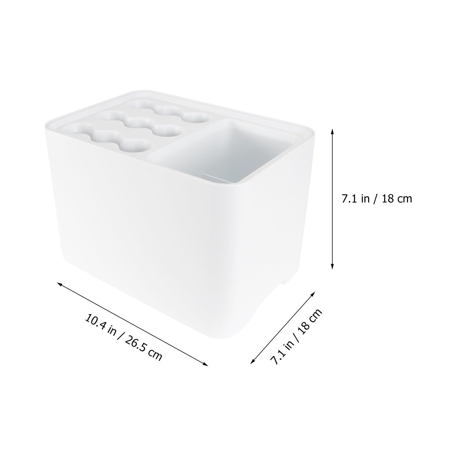 BESTYASH 1Pack Tall Umbrella Stand Holder White for Lightweight Items Storage
