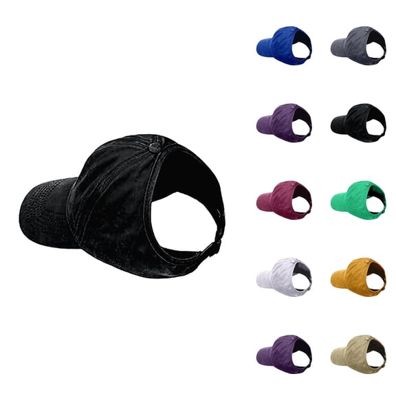 Baseball Cap Ponytail Hats for Women Lightweight Breathable Dad Hat