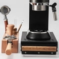 thumbnail image 3 of Wosthever Caja de molido de acero inoxidable negra, varilla de goma, polvo de golpe para oficina y café, accesorios Juegos de servir café y té, 3 of 6