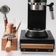 thumbnail image 5 of Cateissary Caja de golpe de barista negra, fuerte capacidad de carga para barra, caja de golpe de residuos de terreno profesional Juegos de servir café y té, 5 of 6