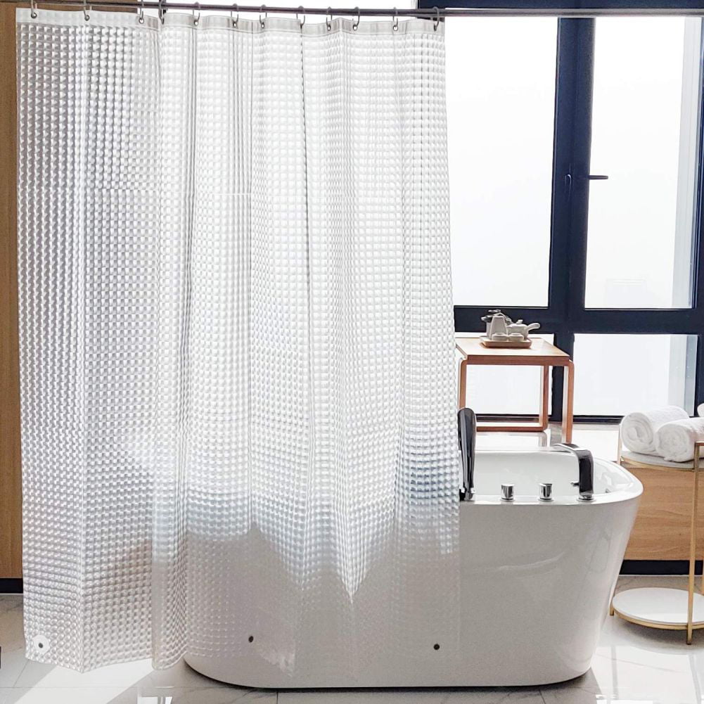 100% Vinyl Waterproof 3D Graphic Printed Bathroom Shower Curtain 