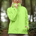 thumbnail image 2 of ZHOUCHANKIDS Rain Jackets Lightweight Hooded Raincoat Waterproof Windbreaker coat 2025 Packable Rain Coats with Pockets Fall Green S, 2 of 4