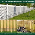 thumbnail image 3 of 42.5ft(L) x 13in(H) Animal Barrier Fence, 30 Panels No Dig Garden Fence for Dog Rabbit, Rustproof Anti Digging Barrier, Garden Edging Border Ground Defense for Outdoor, Yard, Patio, 3 of 8