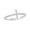 White - Sterling Silver, variant on Sideways Cross Ring 1/10 Ct Natural Diamond in 925 Sterling Silver
