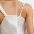 thumbnail image 6 of Fishers Finery Women's 100% Pure Mulberry Silk Chemise; Nightgown (Ivory, M), 6 of 6