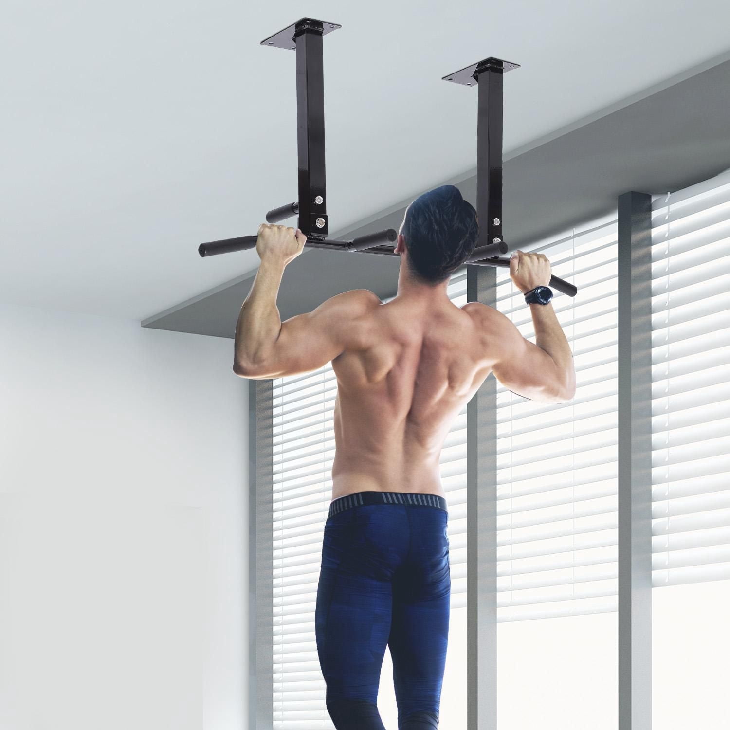 Ceiling Mounted Pull Up Bar Chin Up Bar Home Gym Strength Training