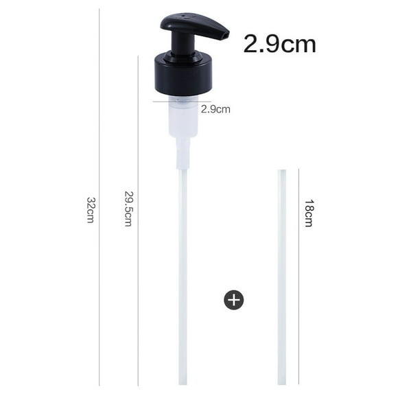 Gallon Pump Dispenser Condiment Bottle Pump Dispenser Plastic Kitchen Supplies for HouseholdBlack Caliber 2.9cm / 1.1in