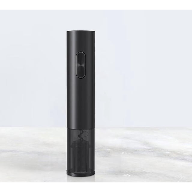 dcapsuleur Lectrique En Acier Inoxydable 1 Pice Noir Avec Base De Chargement Et Dcapsuleur
