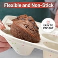 thumbnail image 3 of Silicone Muffin Pan Regular Size 7/12 Cups Cupcake Pan Non-stick Durable Baking Mold for Home Kitchen, 3 of 5